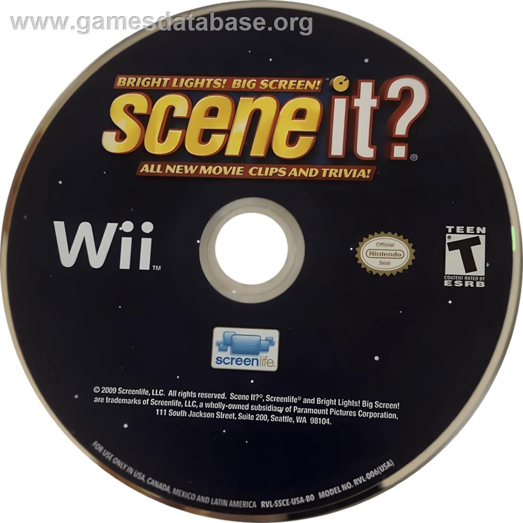 Scene It ? Lumières ! Action ! - Nintendo Wii - Artwork - Cartridge