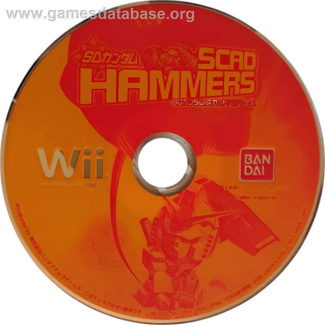 Sd Gundam - Scad Hammers - Nintendo Wii - Artwork - Cartridge