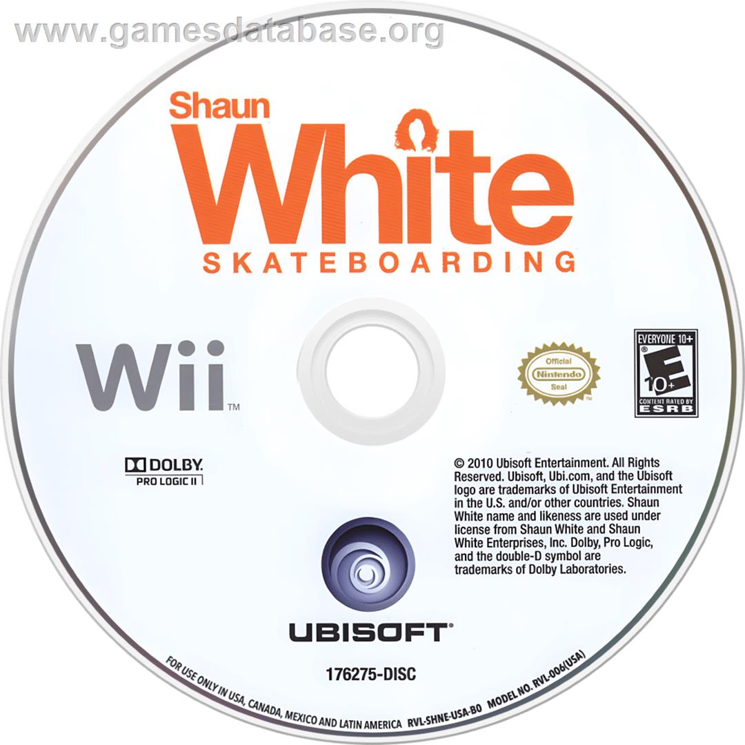 Shaun White Skateboarding - Nintendo Wii - Artwork - Cartridge