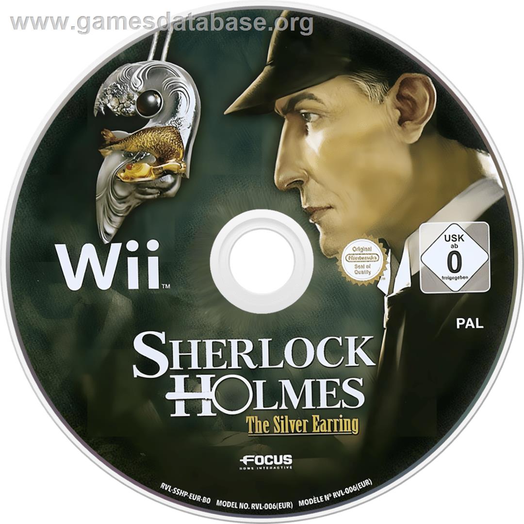 Sherlock Holmes - The Silver Earring - Nintendo Wii - Artwork - Cartridge