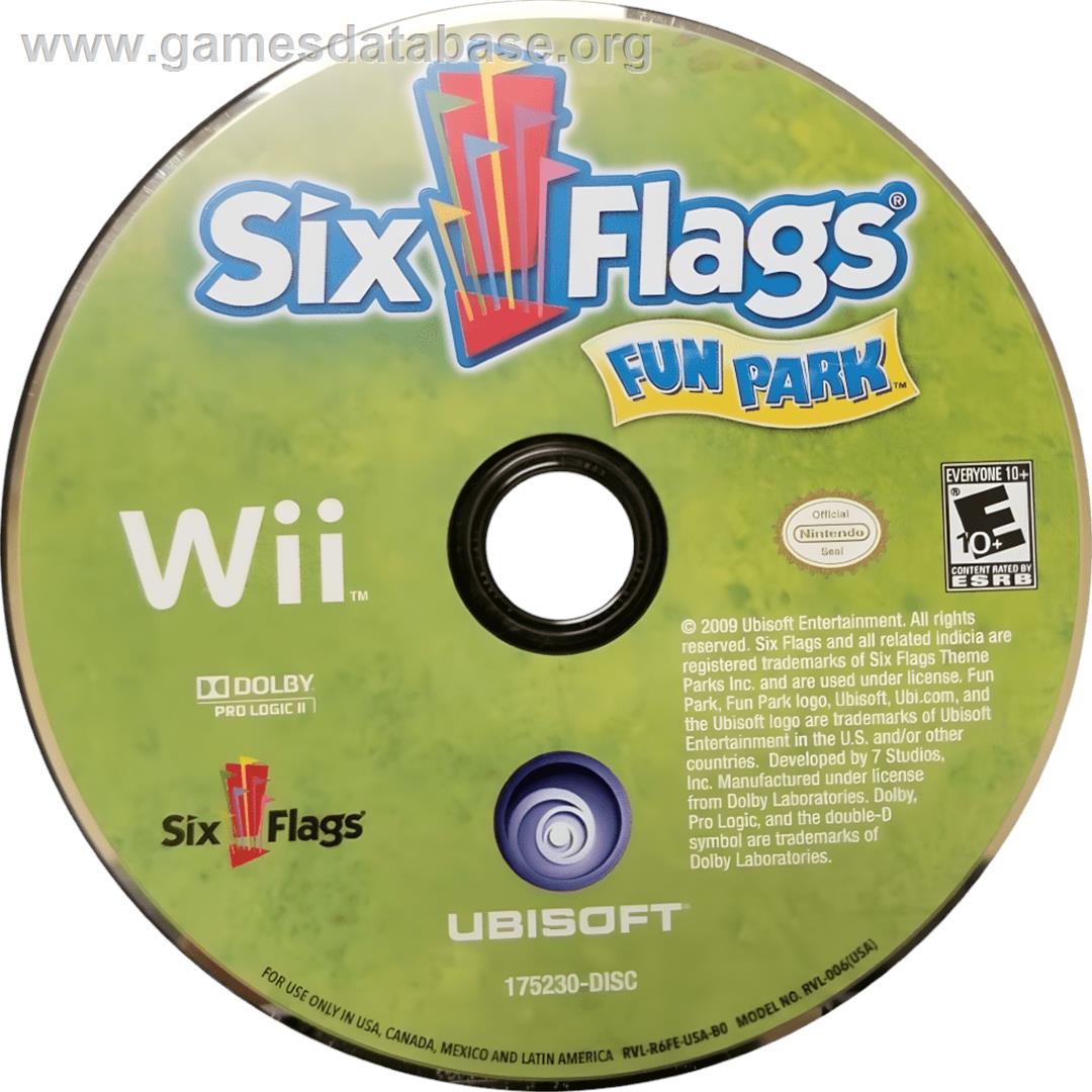 Six Flags Fun Park - Nintendo Wii - Artwork - Cartridge