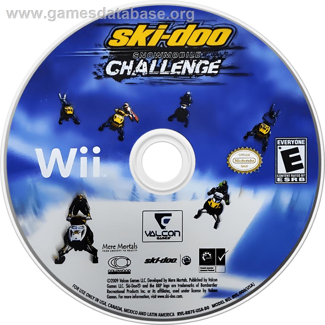 Ski-doo Snowmobile Challenge - Nintendo Wii - Artwork - Cartridge