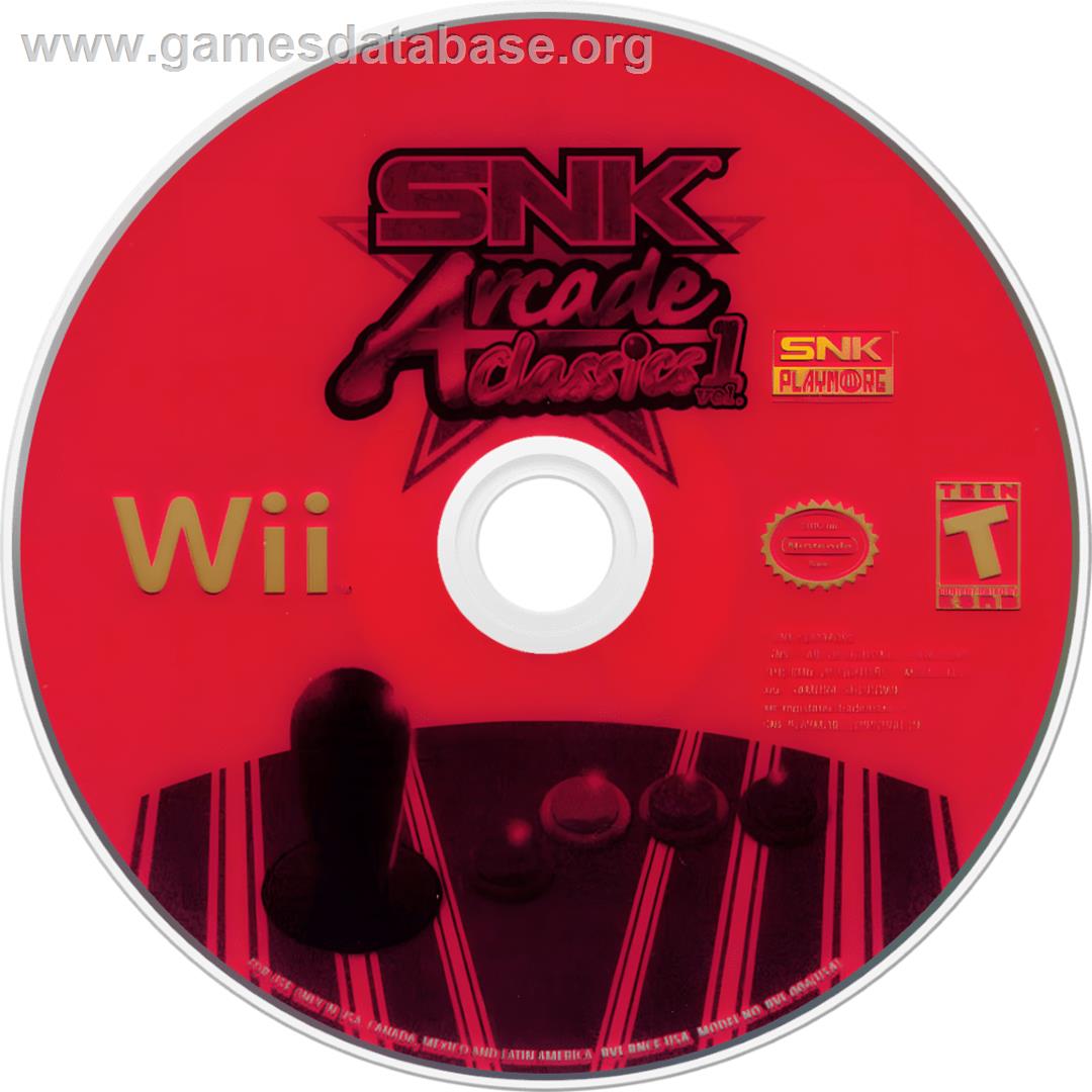 Snk Arcade Classics Volume 1 - Nintendo Wii - Artwork - Cartridge