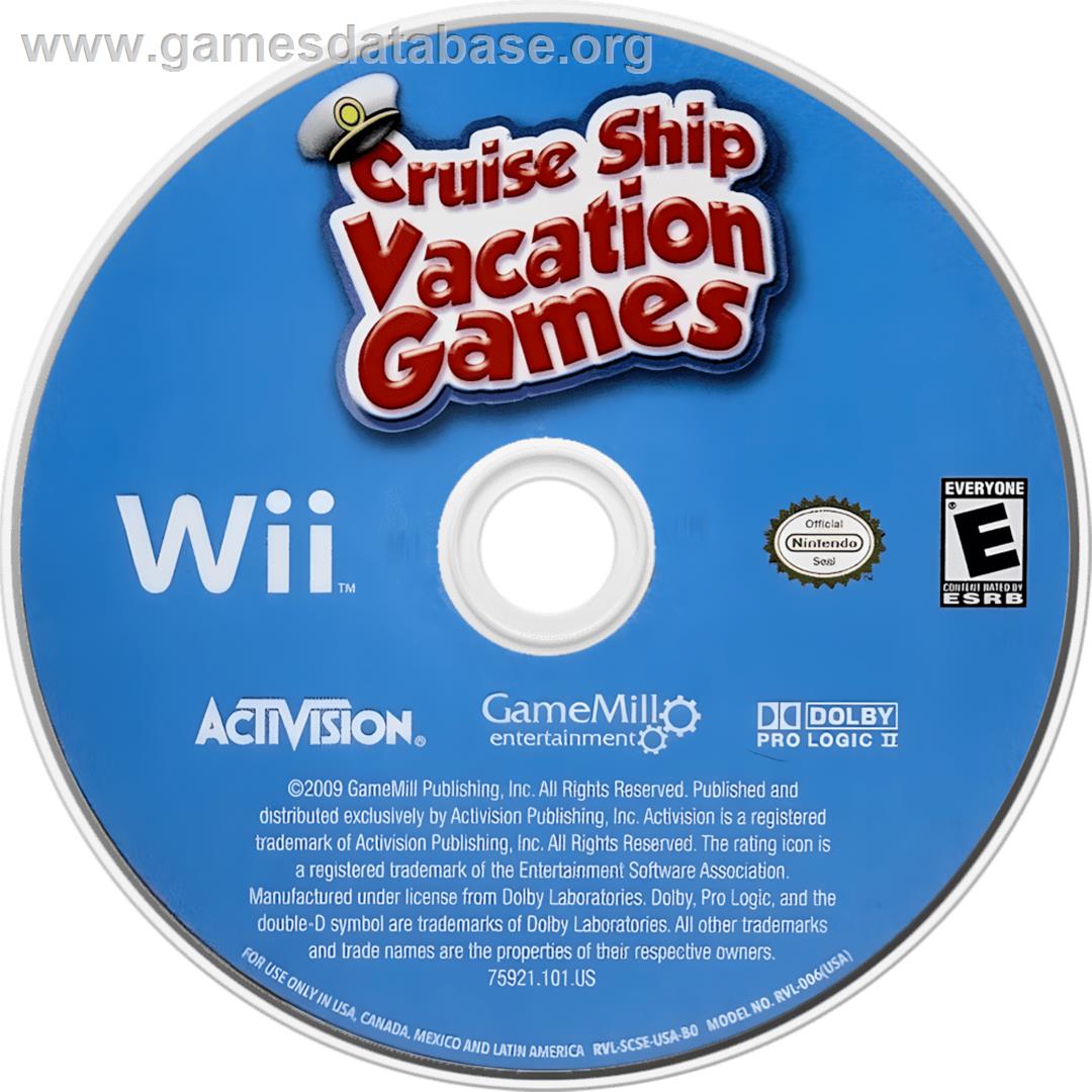 Sports Et Jeux En Croisière - Nintendo Wii - Artwork - Cartridge