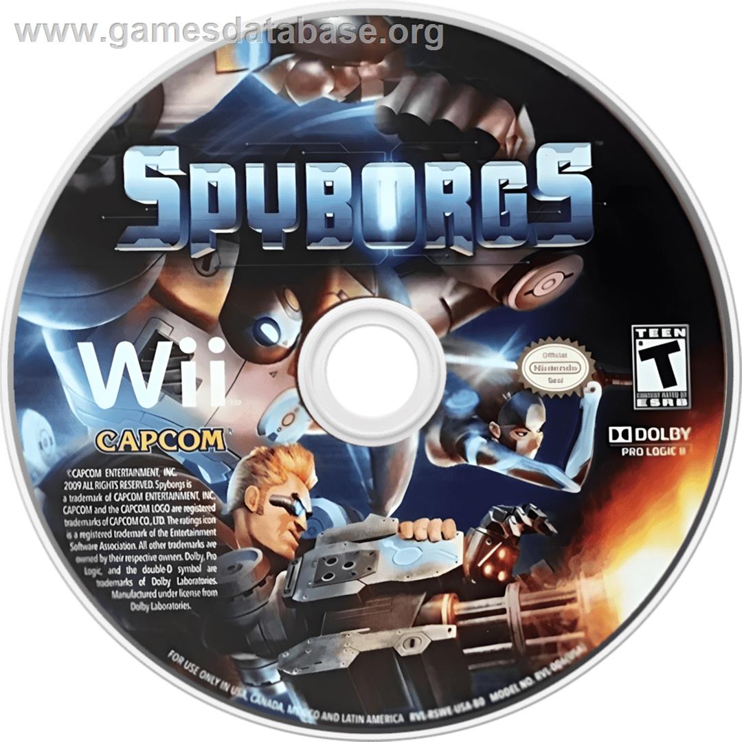Spyborgs - Nintendo Wii - Artwork - Cartridge