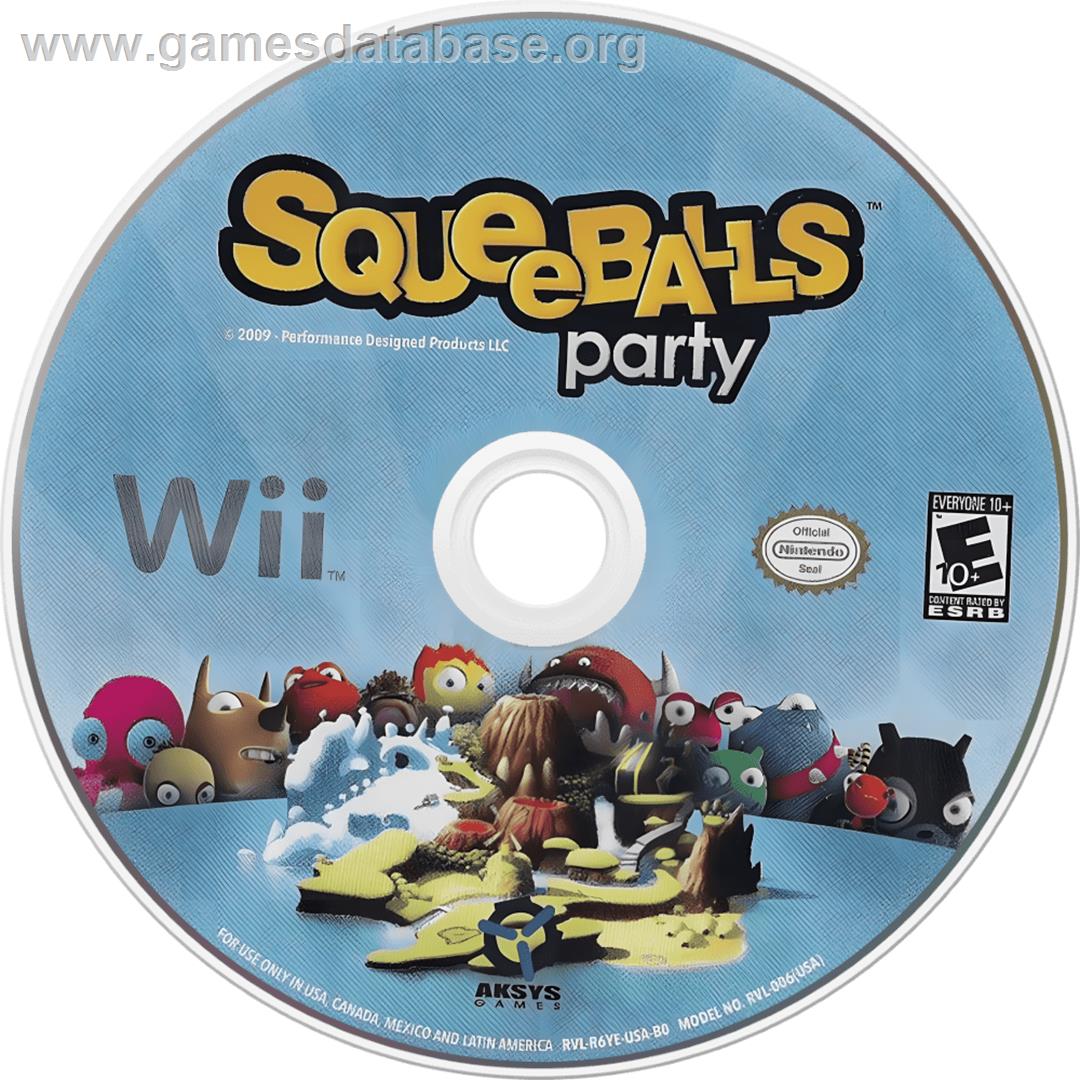 Squeeballs Party - Nintendo Wii - Artwork - Cartridge