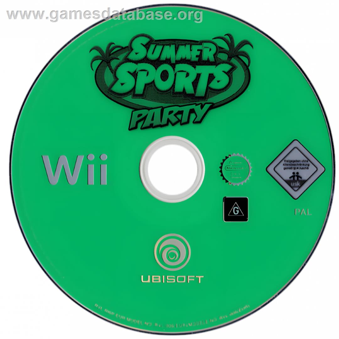 Summer Sports Party - Nintendo Wii - Artwork - Cartridge