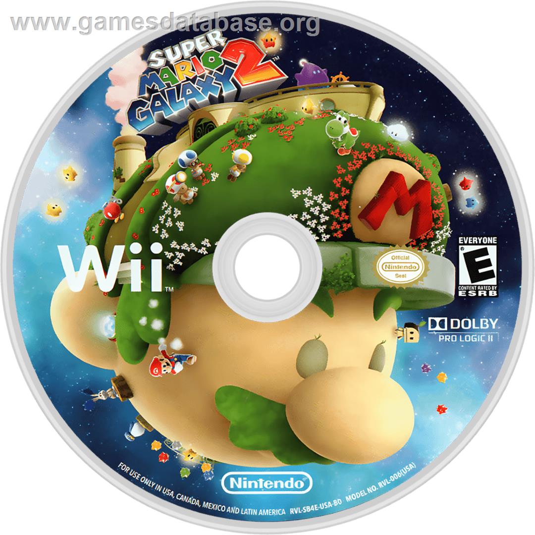 Super Mario Galaxy 2 - Nintendo Wii - Artwork - Cartridge