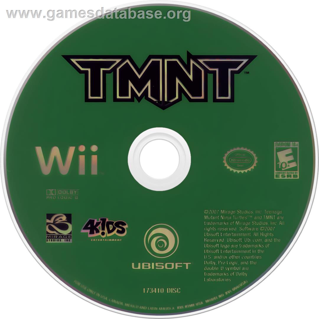 Tmnt - Les Tortues Ninja - Nintendo Wii - Artwork - Cartridge