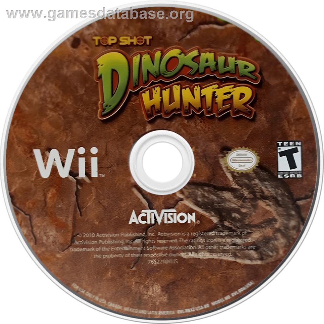 Top Shot Dinosaur Hunter - Nintendo Wii - Artwork - Cartridge
