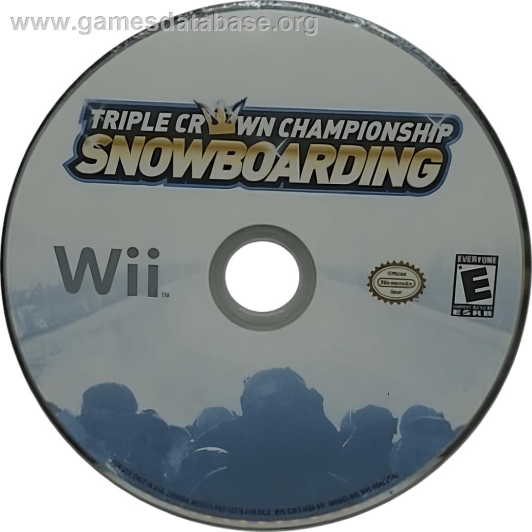 Triple Crown Championship Snowboarding - Nintendo Wii - Artwork - Cartridge
