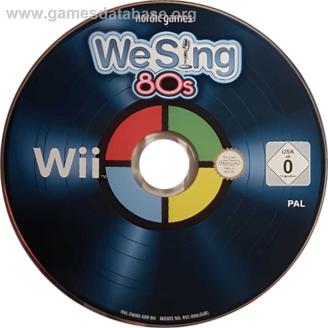We Sing 80s - Nintendo Wii - Artwork - Cartridge