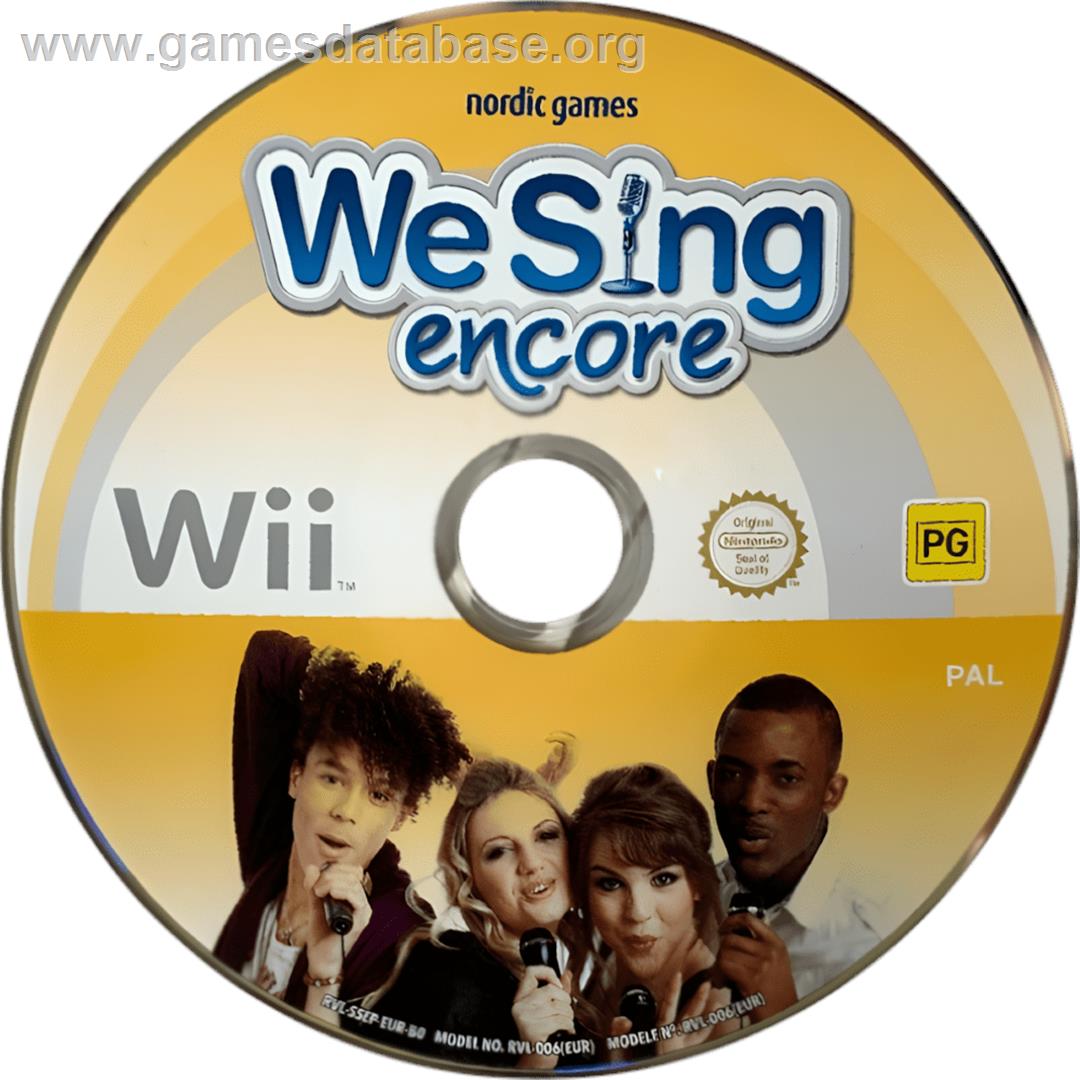 We Sing Encore - Nintendo Wii - Artwork - Cartridge