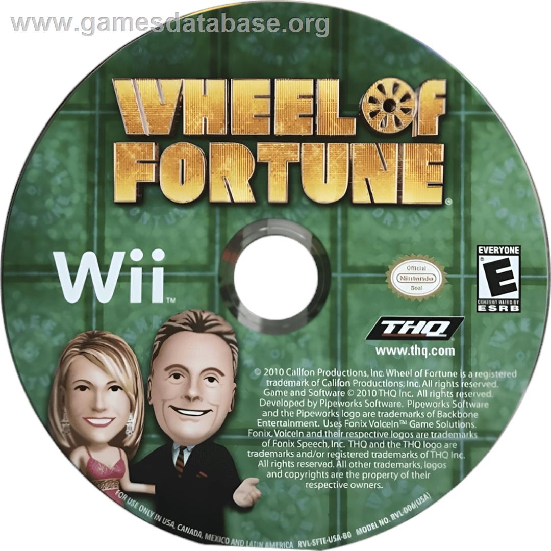 Wheel Of Fortune - Nintendo Wii - Artwork - Cartridge
