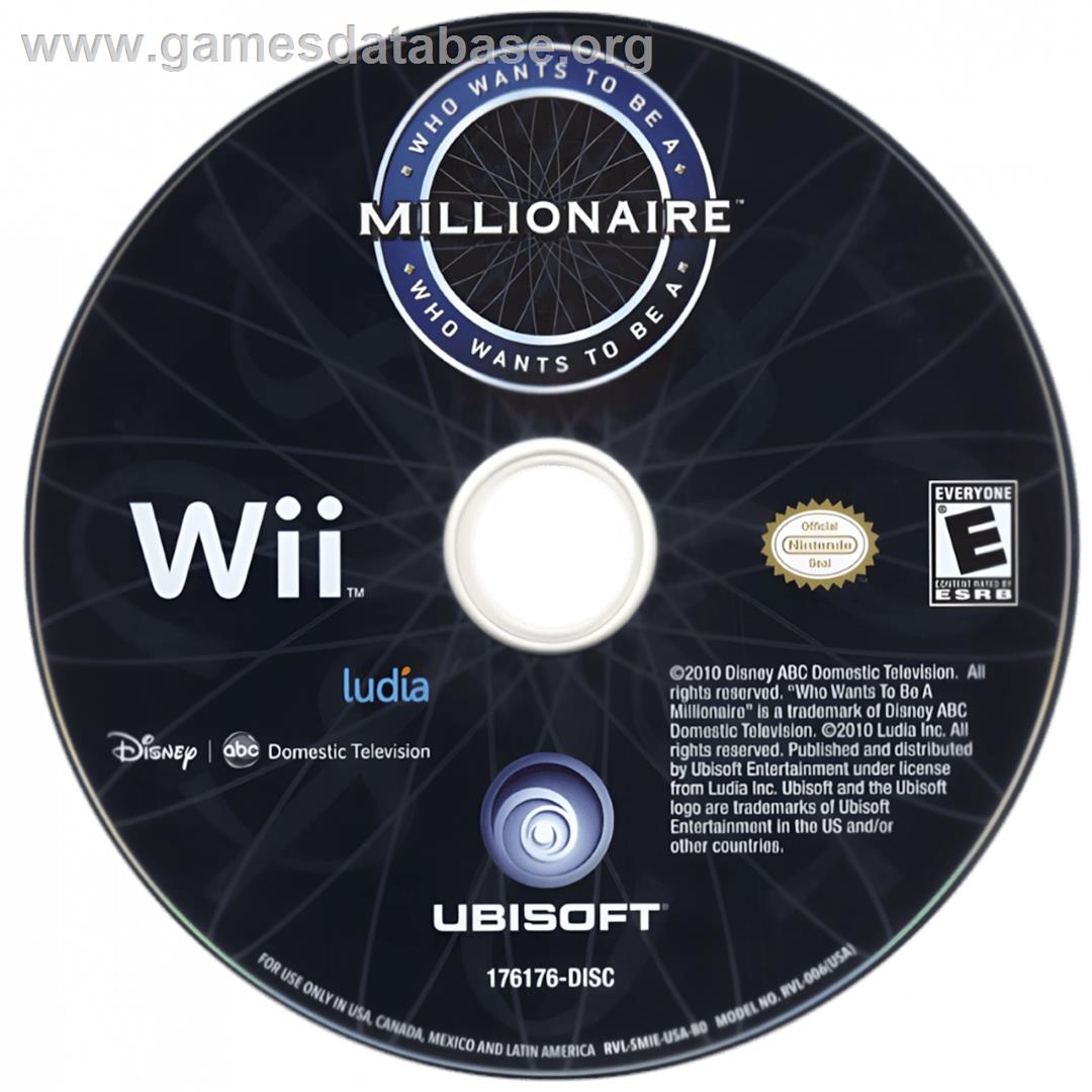 Who Wants To Be A Millionaire - Nintendo Wii - Artwork - Cartridge