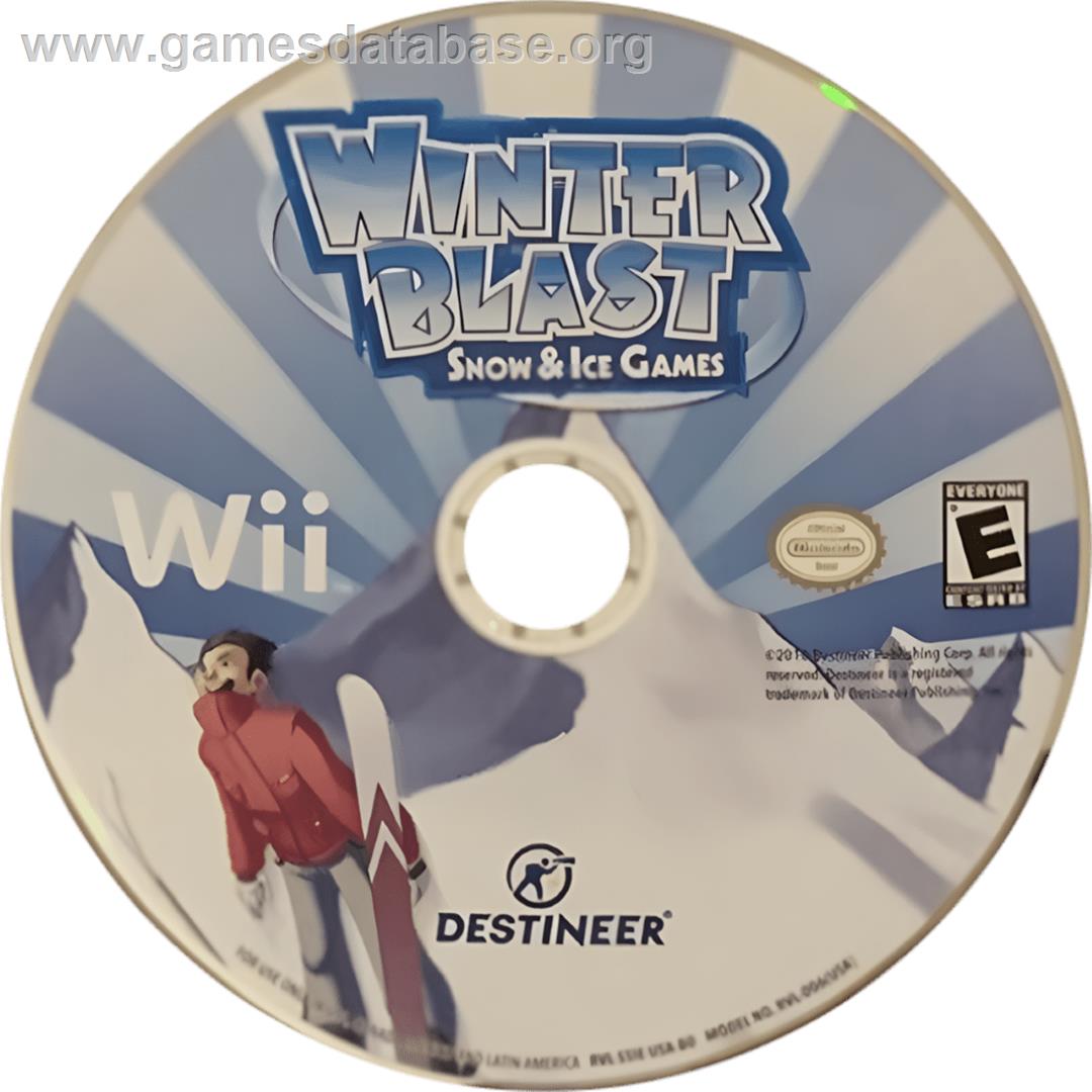 Winter Blast - 9 Snow And Ice Games - Nintendo Wii - Artwork - Cartridge