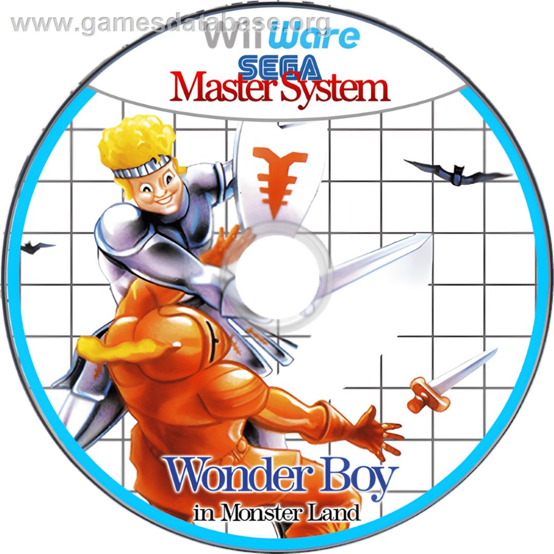Wonder Boy in Monster Land (SMS) - Nintendo Wii - Artwork - Cartridge