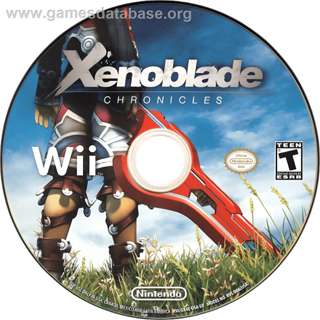 Xenoblade Chronicles - Nintendo Wii - Artwork - Cartridge