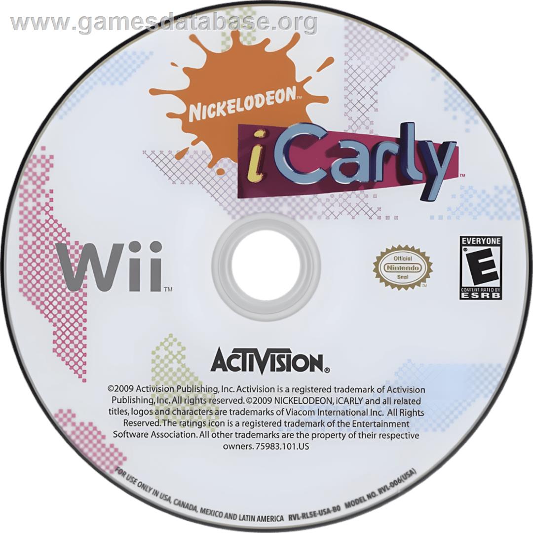 iCarly - Nintendo Wii - Artwork - Cartridge