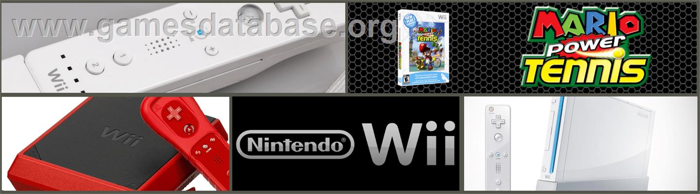 Mario Power Tennis - Nintendo Wii - Artwork - Marquee