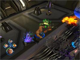 In game image of 4 Fantastiques Et Le Surfer D'argent, Les on the Nintendo Wii.