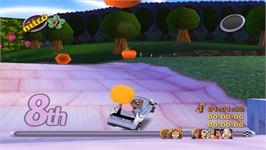 In game image of Action Girlz Racing on the Nintendo Wii.