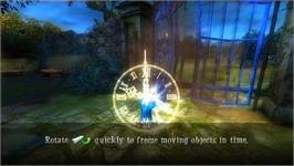 In game image of Alice in Wonderland on the Nintendo Wii.