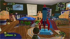 In game image of Army Men - Soldiers Of Misfortune on the Nintendo Wii.