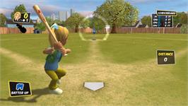 In game image of Backyard Sports - Sandlot Sluggers on the Nintendo Wii.