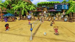 In game image of Big Beach Sports on the Nintendo Wii.