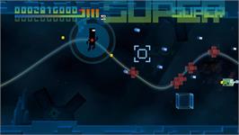In game image of Bit.trip Fate on the Nintendo Wii.