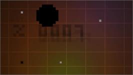 In game image of Bit.trip Void on the Nintendo Wii.