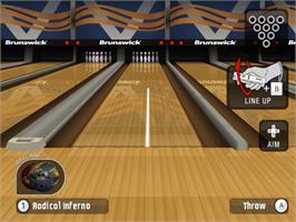 In game image of Brunswick Pro Bowling on the Nintendo Wii.