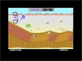 In game image of California Games (C64) on the Nintendo Wii.