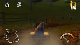 In game image of Calvin Tucker's Redneck - Farm Animal Racing Tournament on the Nintendo Wii.