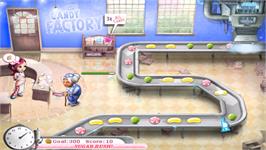 In game image of Candace Kane's Candy Factory on the Nintendo Wii.