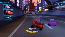 In game image of Cars 2 on the Nintendo Wii.