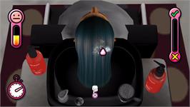 In game image of Coiffure Académie on the Nintendo Wii.