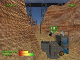 In game image of Copter Crisis on the Nintendo Wii.