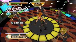 In game image of Dance Dance Revolution - Hottest Party 2 on the Nintendo Wii.