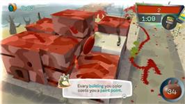 In game image of De Blob on the Nintendo Wii.