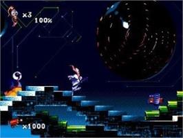 In game image of Earthworm Jim 2 (SMD) on the Nintendo Wii.