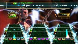 In game image of Guitar Hero Greatest Hits on the Nintendo Wii.