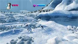 In game image of Happy Feet 2 on the Nintendo Wii.