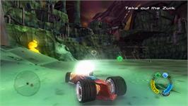 In game image of Hot Wheels - Battle Force 5 on the Nintendo Wii.