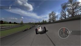 In game image of Indianapolis 500 Legends on the Nintendo Wii.