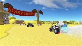 In game image of Jungle Kartz on the Nintendo Wii.