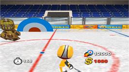 In game image of Kidz Sports Ice Hockey on the Nintendo Wii.