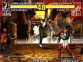In game image of King of Fighters '95 (NG), The on the Nintendo Wii.