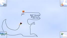 In game image of Line Rider Freestyle on the Nintendo Wii.